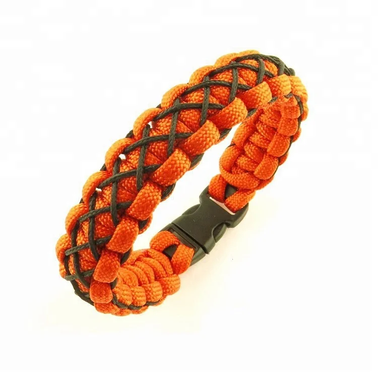 

AYP Camping Survival Stitched Parachute Cord AYP Army Bangle Bracelet for Men, Two colored bangle bracelet
