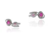 Ruby Gemstone Latest Designer Two Finger Ring, 925 Sterling Silver Engagement Ring For Women, Pave Diamond Manufacture Jewelry