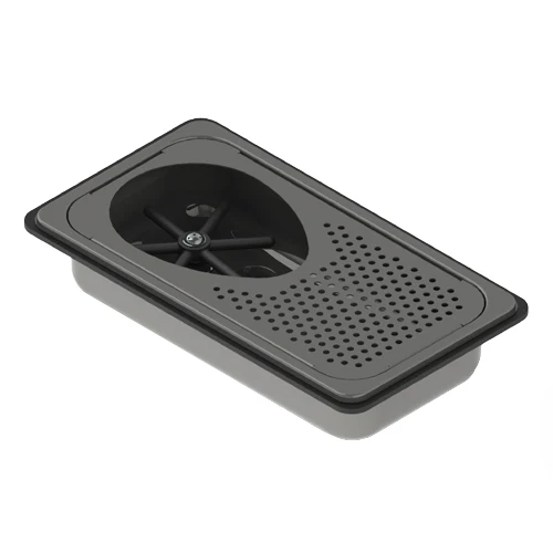 Recessed Milk Pitcher Rinser Drip Tray Stainless Steel Bar Accessories