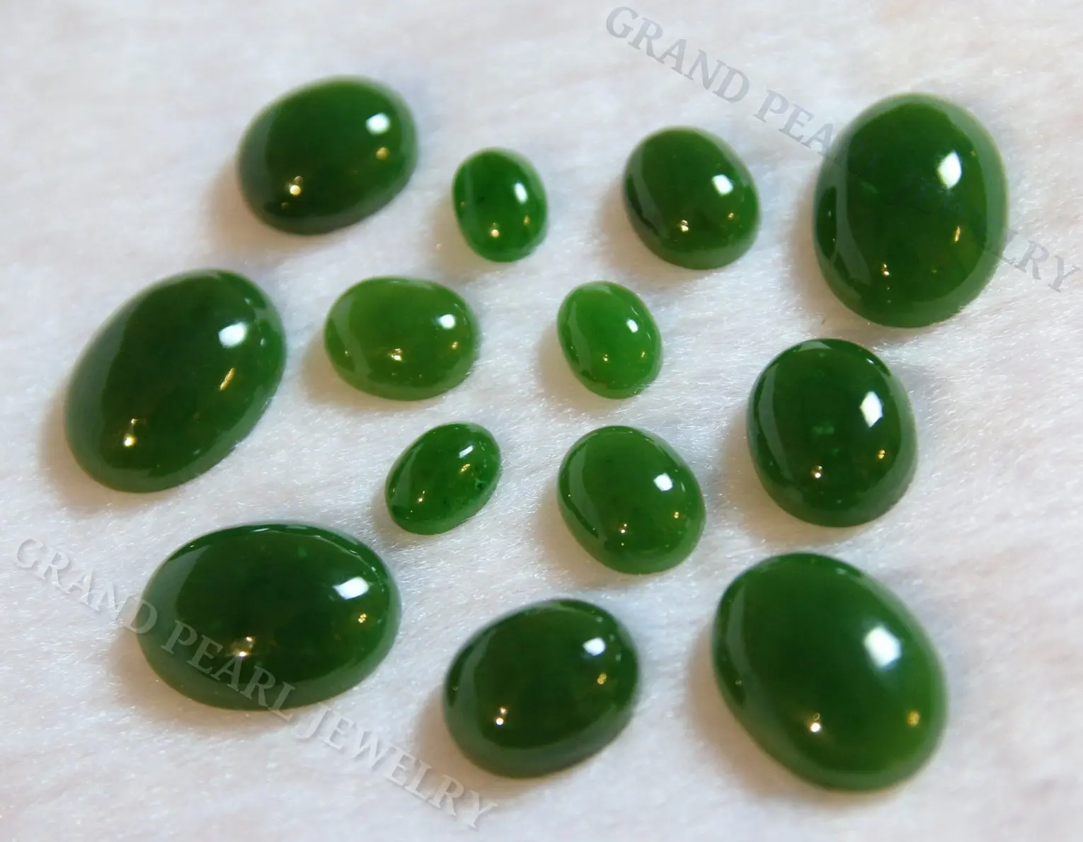 mm 39X28 Natural Nephrite Jade,Nephrite Jade cabochons top quality handmade Nephrite Jade Gemstone 54Cts.