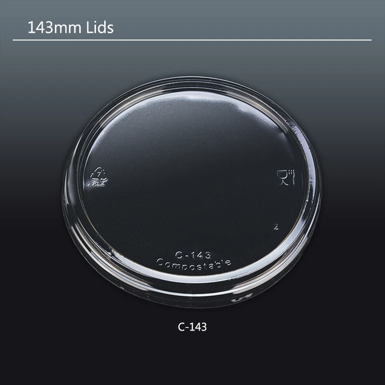 
PLA plastic lids 96 mm biodegradable drinking , coffee , dome and flat lid 