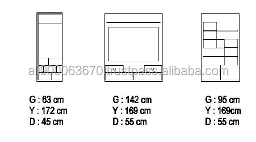 
Modern led TV Stand for Living Room Furniture Designs 
