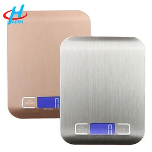 Image of HY-GY07 Slim stainless steel electronic digital kitchen scales