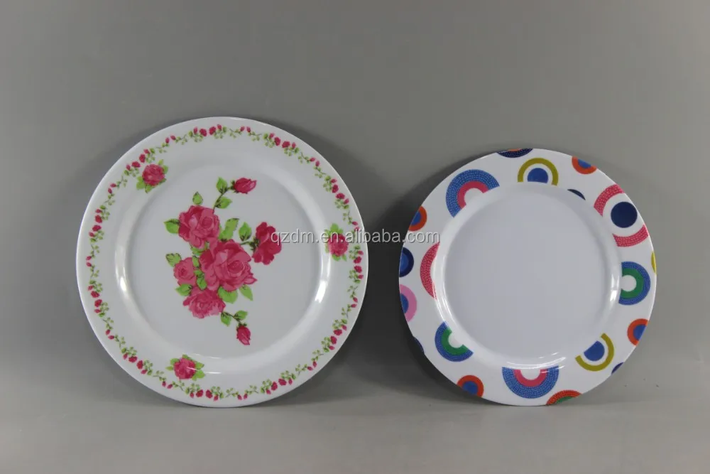 Plain Whit Restaurant Melamine Plates