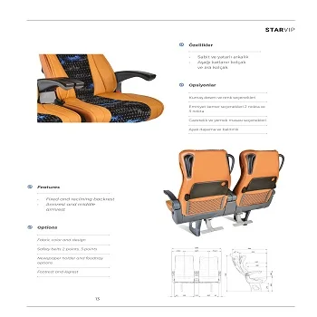 
Star Vip Luxury Seat For Buses 
