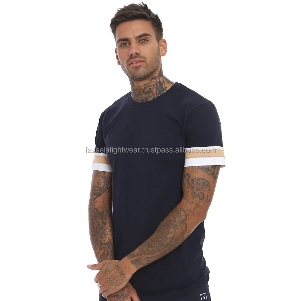 crew curved hem shirts