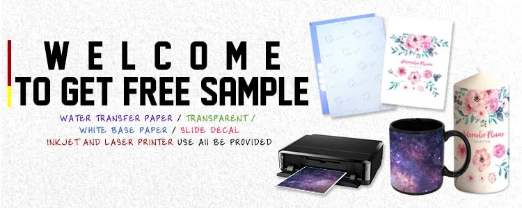 Printable paint laserjet water transfer paper