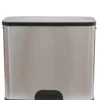 2019 NEW arrival 45L recycling light touch trash bin 3 Compartment electronic waste bin Manufacturer wholesale smart garbage tr