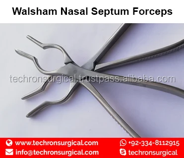 Walsham Forceps And Asch Septum Buy Walsham Septum Forceps Ent Instruments For Septum Straightening Ent Walsham Nasal Punch Forceps 23cm For Rhinoplasty Best Quality Walsham Heyman Cottle Knight Nasal Septum Straightening Forceps For Nose Surgery