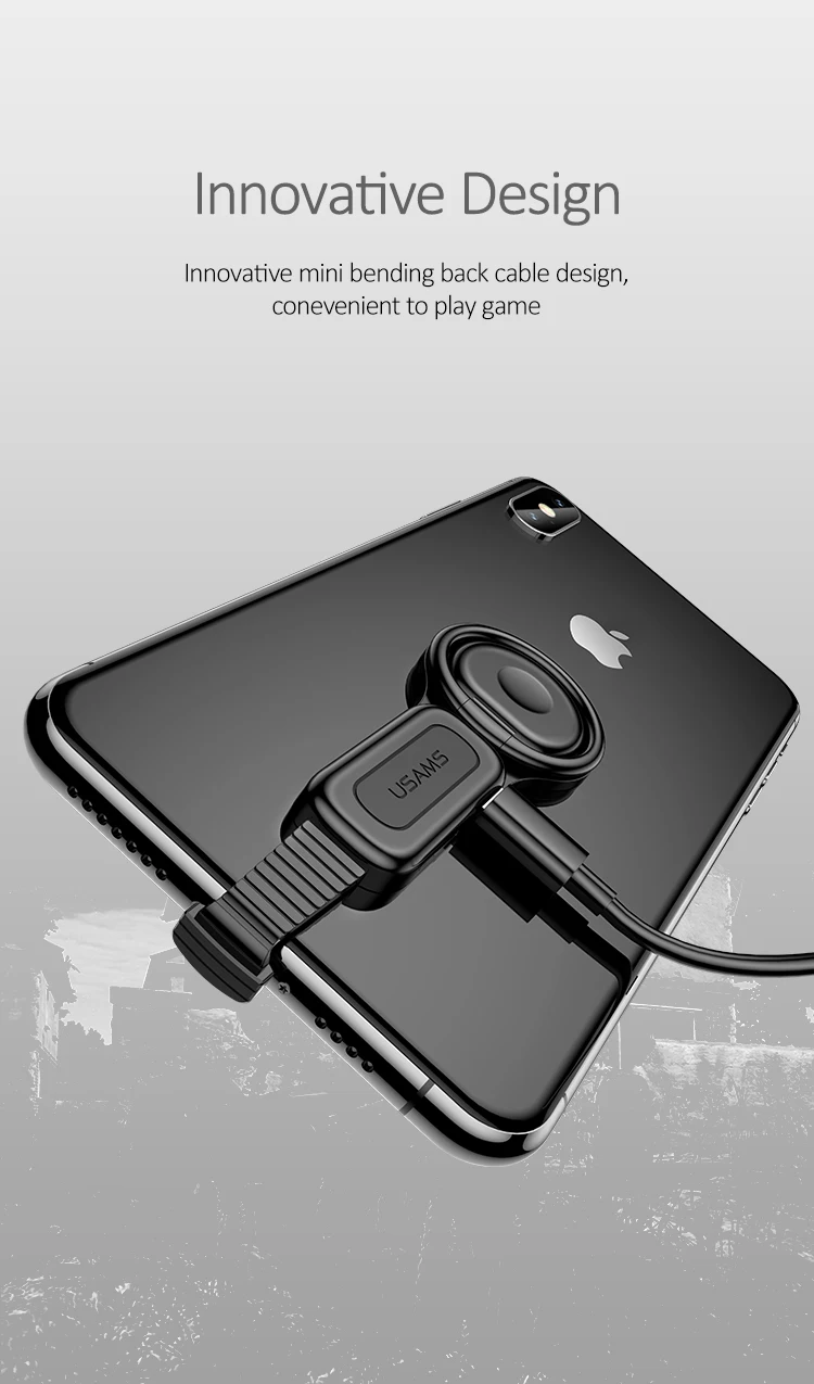USAMS US-SJ274 AU06 Dual Port Ring Holder USB Adapter For iphone