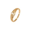 15928 xuping jewelry luxury design 18K gold-plated single stone ring with letters ''xp''