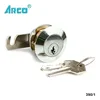 90 Degree Cam Lock with 2 Normal Keys, Brass Cam Lock