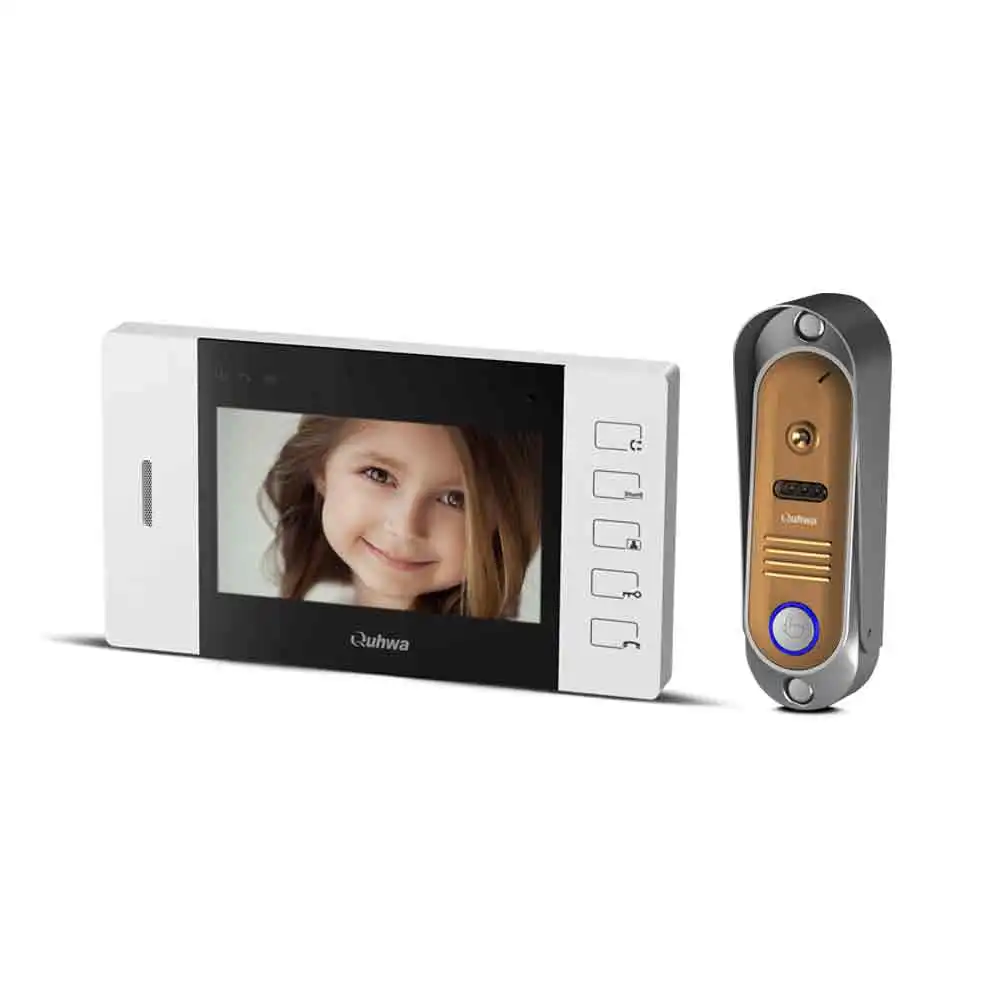 
Video door phone,4.3 inch monitor screen,4 wires system,metal materials outdoor station 
