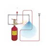 12kg automatic fire extinguisher, co2 fire suppression systems, fire detection tubing / direct and indirect release type