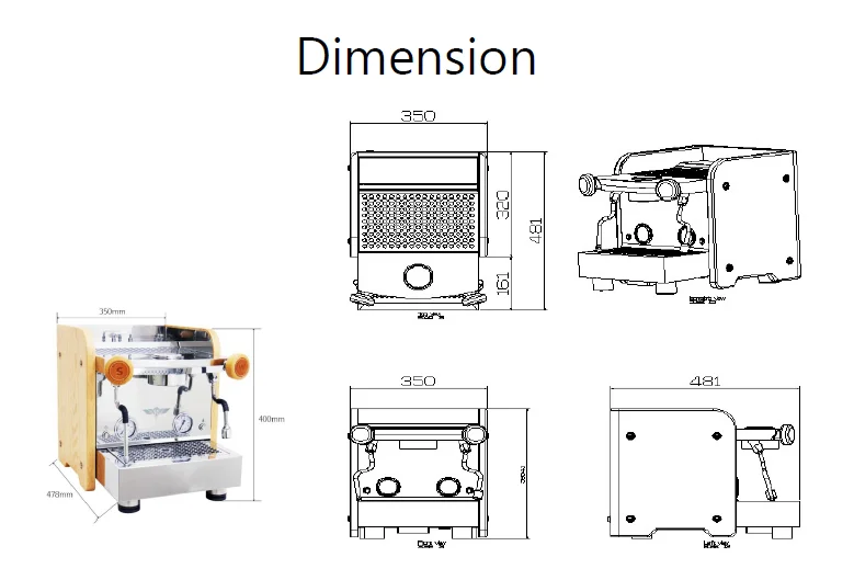 Coffee Espresso Machine Made In Korea For Commercial And Home Cafe