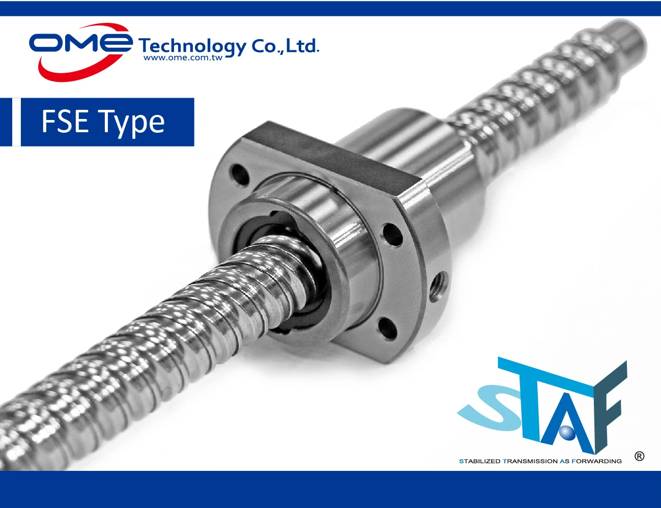 
STAF FSU FSE 1605 High lead accuracy DIN standard compliant TAIWAN Precision Ball Screw 