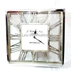 Square Large silver roman Wall Clock
