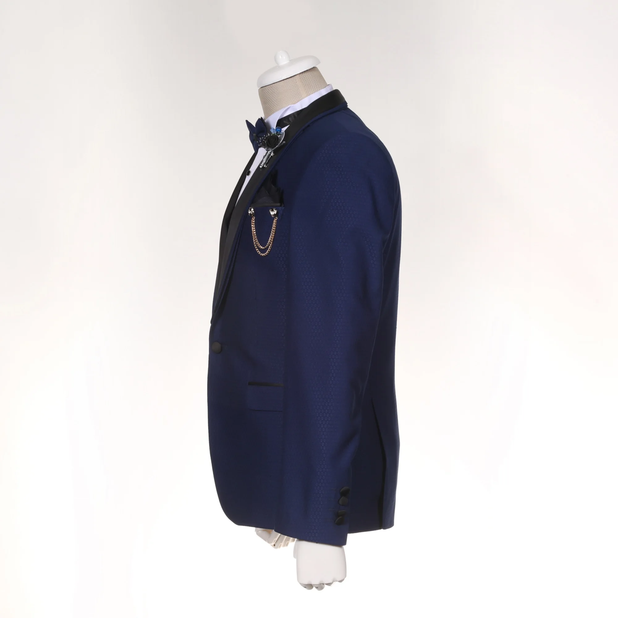 
High quality tuxedo formal black two botton suit for men 