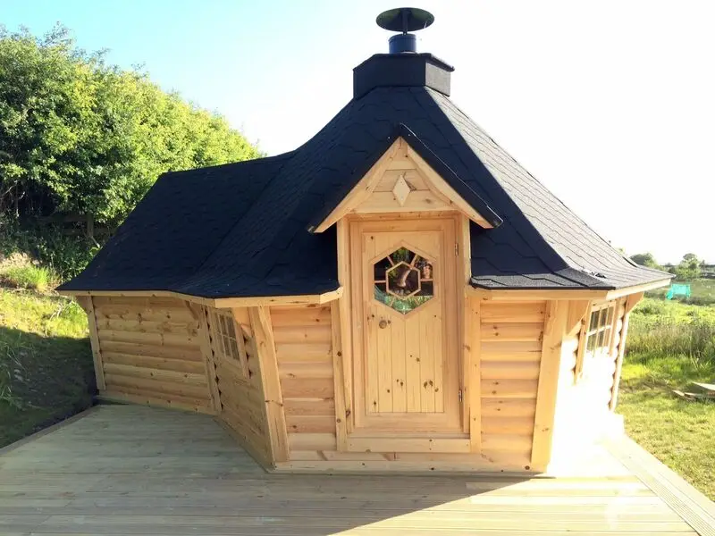 
Luxury Prefab Wooden Grill kota 