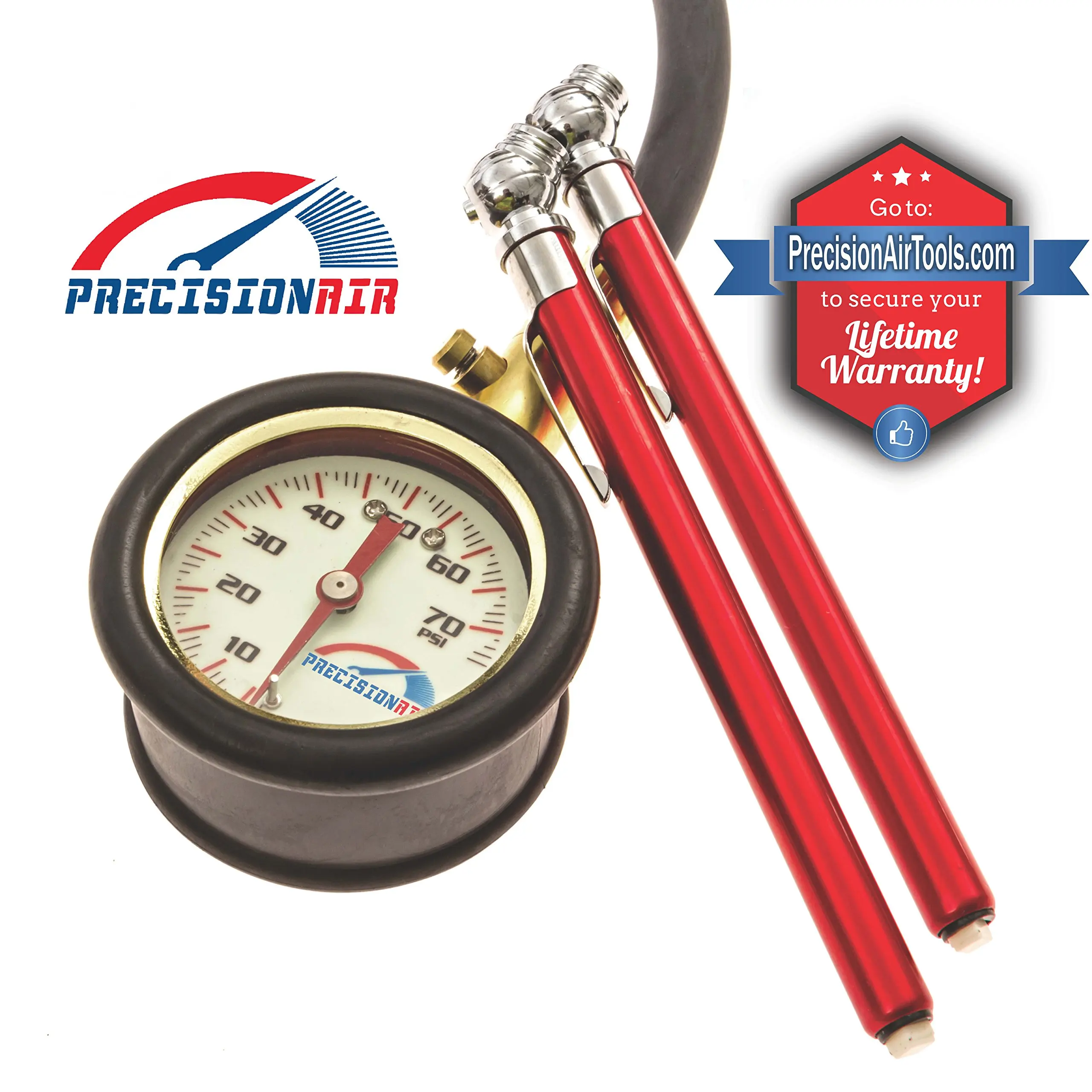 VViViD 150 PSI Light-Up Digital Tire Pressure Gauge Featuring Non-Slip Grip