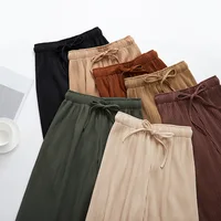 

New Wide Leg Pants Korean Version Of The Wild Nine Pants Loose Wide Leg Pants