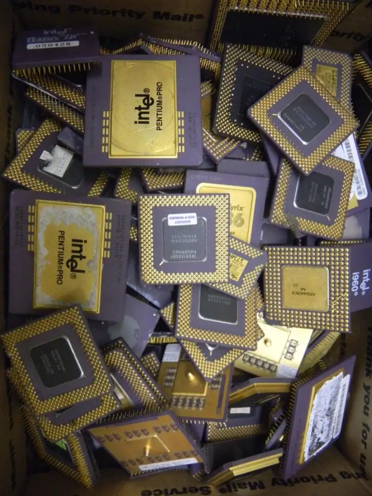 pentium pro ceramic cpu scrap i486 and 386