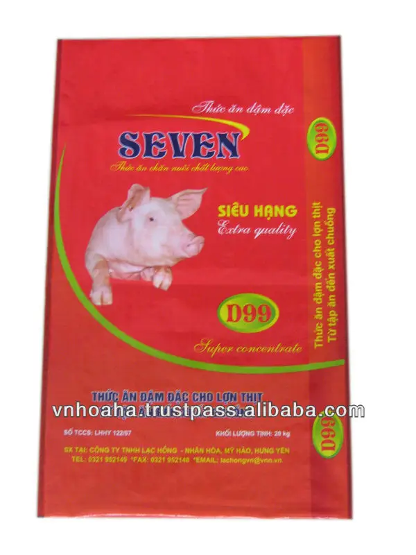 
Package 22.68kg Animal feed PP Woven Bag Made in Viet Nam High quality 