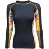 Multi functional MMA Bazillion jiu jitsu Women Rash Guard 220 gsm high quality custom Compression shirt/full sublimation