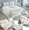 New Luxury Double Jaquard Bedspread Throw, Different Colours with Two Pillow Cases/Shams