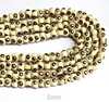 Round Batik Bone Beads Brushed handmade Painted for Jewelry making Spacer Beads