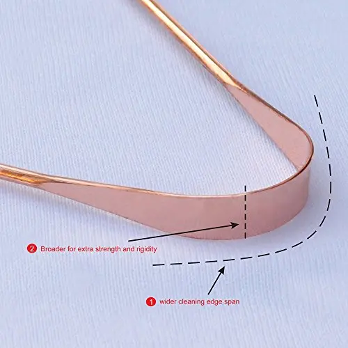 Ce Approved Copper Tongue Cleaner Scraper Oral Care Wholesale Product