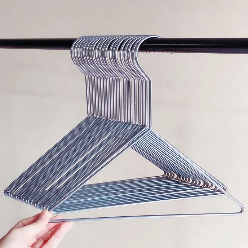 

Nordic Style silver triangle children's clothing hanger clothing store metal children's drying rack, Pink/yellow/blue