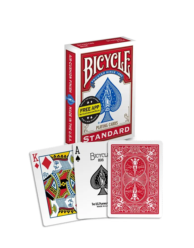 Bicycle Poker Size Standard Index Playing Cards 4 Deck Players Pack 