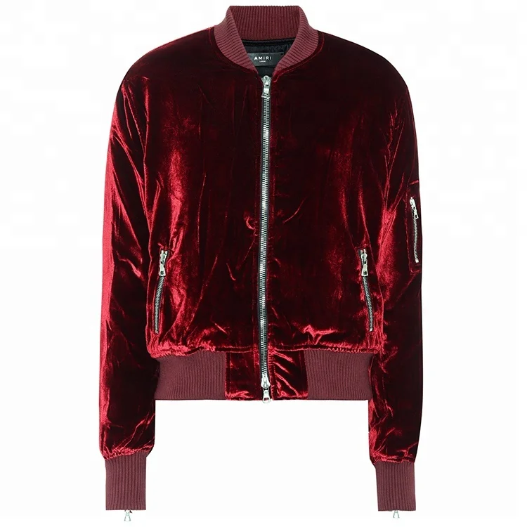 velour bomber jacket womens