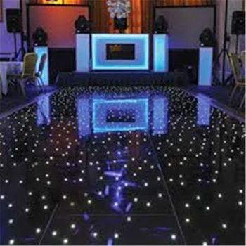 Black led dance floor