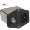 JEC Taiwan EMI Filter RFI Filter C14 power AC socket Switch with fuse holder line noise emi/rfi shielding
