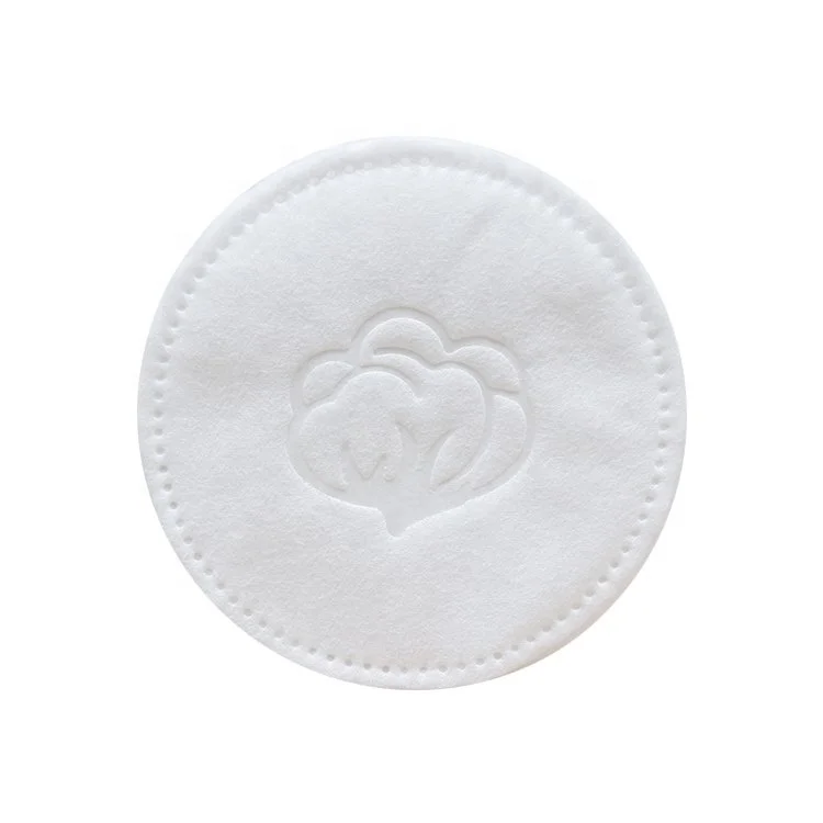 

Disposable Printing Round Cosmetic Cotton Pads for Makeup Remover, Pure white