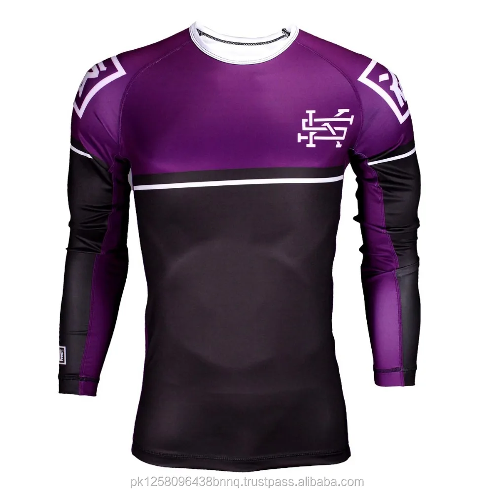 Custom Printed Bjj Rash Guard Sublimated Rash Guard Manufacturer Design