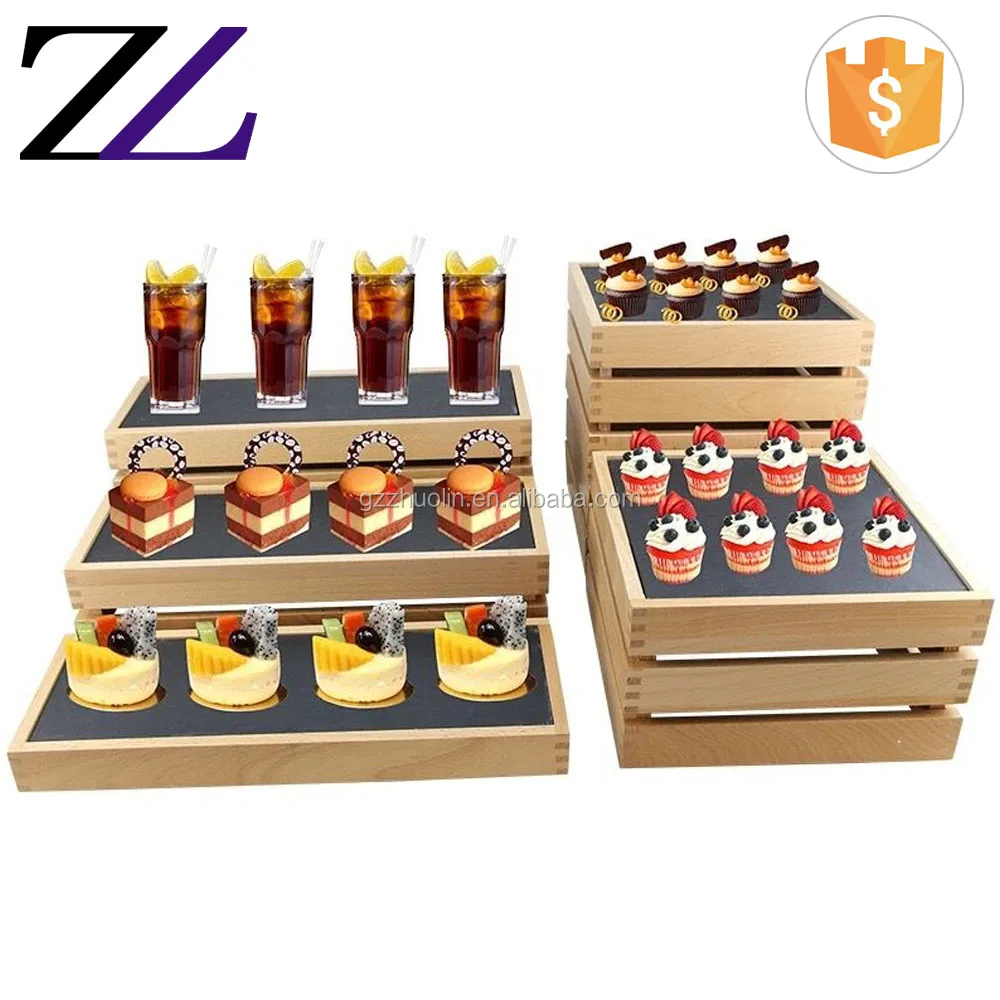 Buffets Rustic Banquet Cafeteria Wedding Decorations Acacia Wood ...