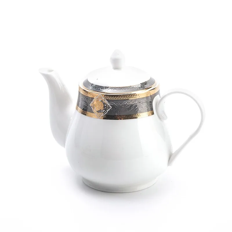 product-Dubai Bone China Decal Tableware Tea Pot, Hotel Tableware Supplierd Coffee Pot-Two Eight-img