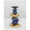 Stylish Blue & Gold Candle Stand
