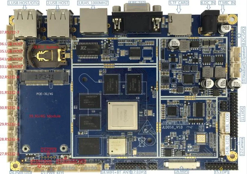 Rk3288 4gb Android Development Board Support 3g / Gps /camera - Buy 4gb ...