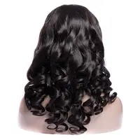 

Sunlight 100% Human Hair Peruvian Loose Wave Lace Front Wig, brazilian human hair curly 180 density wigs