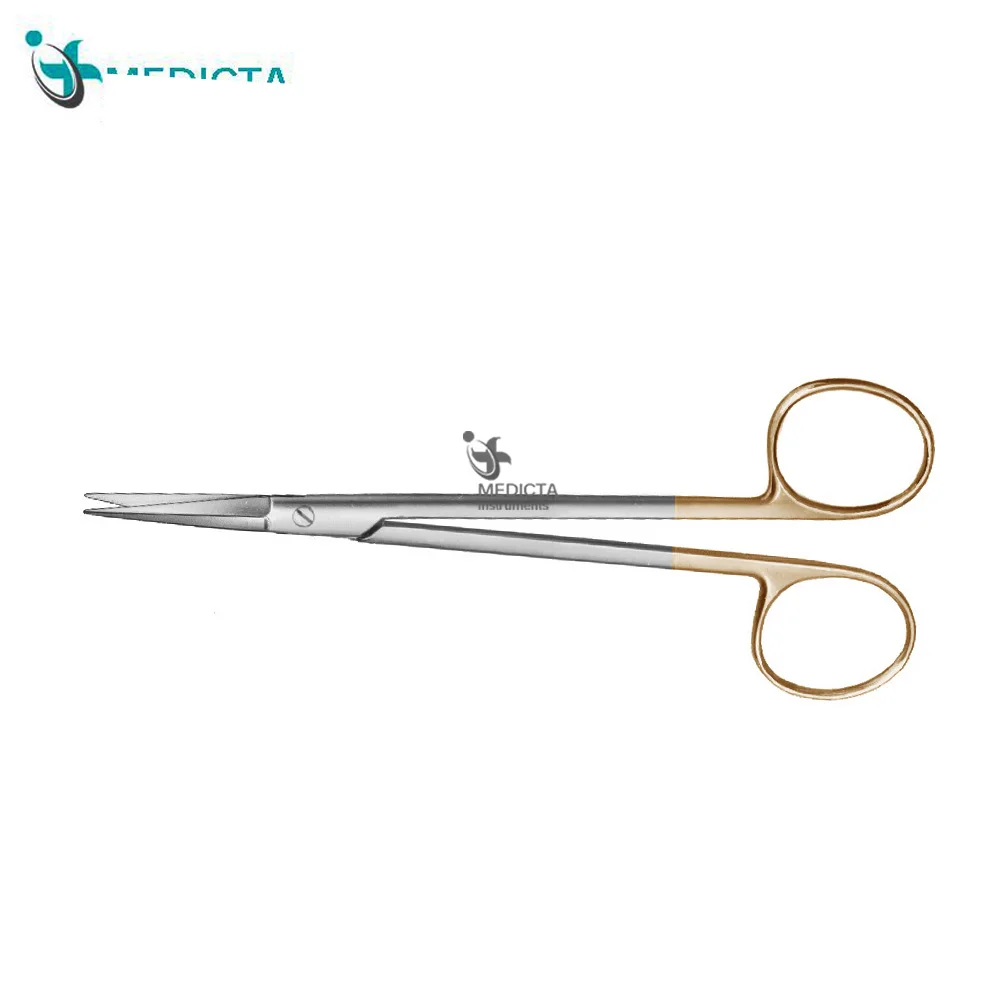 Surgical Iris Scissor Stainless Steel / Eye Scissor Sharp Points