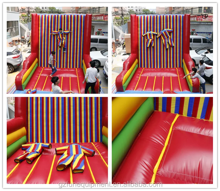 Commercial Inflatable Sticky Wall Bouncer Slide Combos For Sale