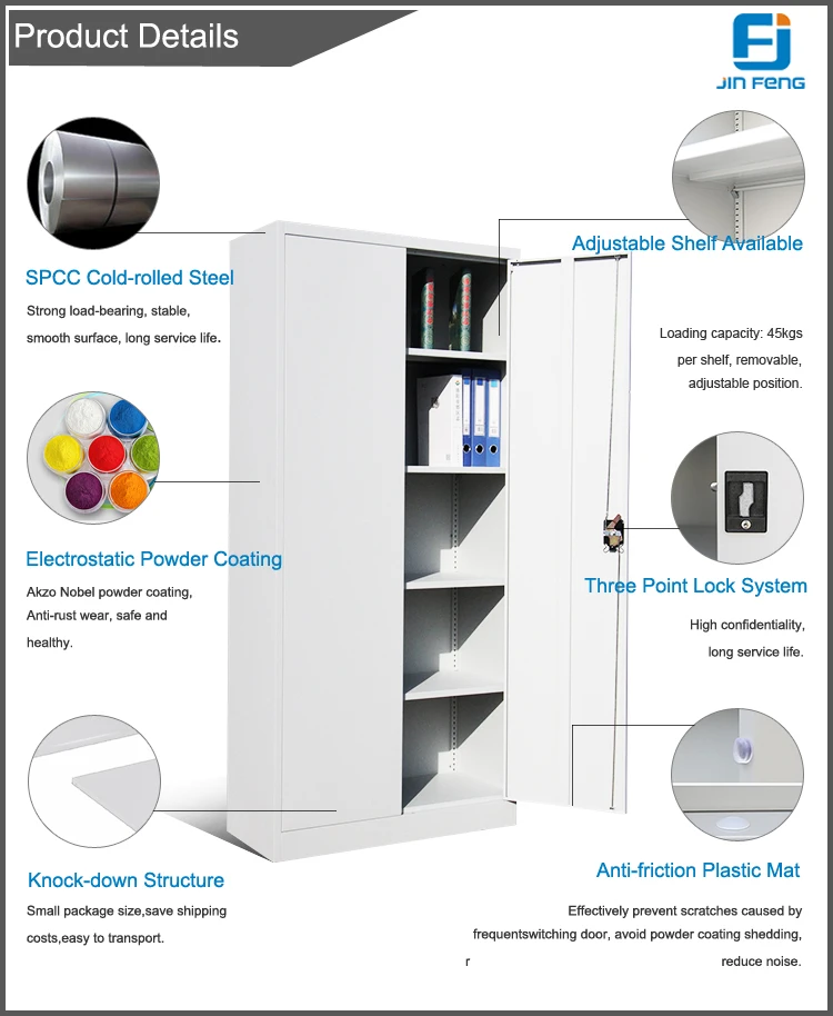China Supplier Hefeng Steel Office Furniture Rolling Plastic Sliding Roller Door Storage