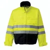 Fluorescent Water & Oil Resistant/Safety Hi Vis Workwear Uniform Jacket/ With Reflective Stripes and Fleece lining