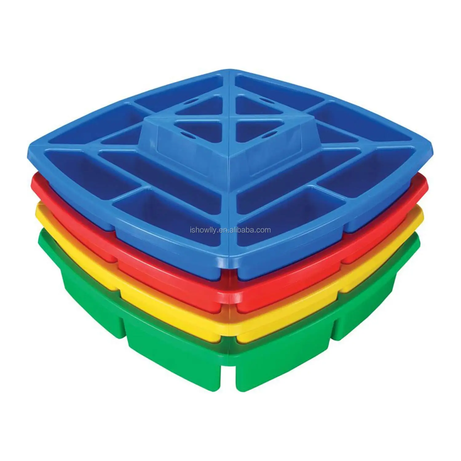 Colorful Plastic Craft Caddies With Handles Multipurpose Mini Desk