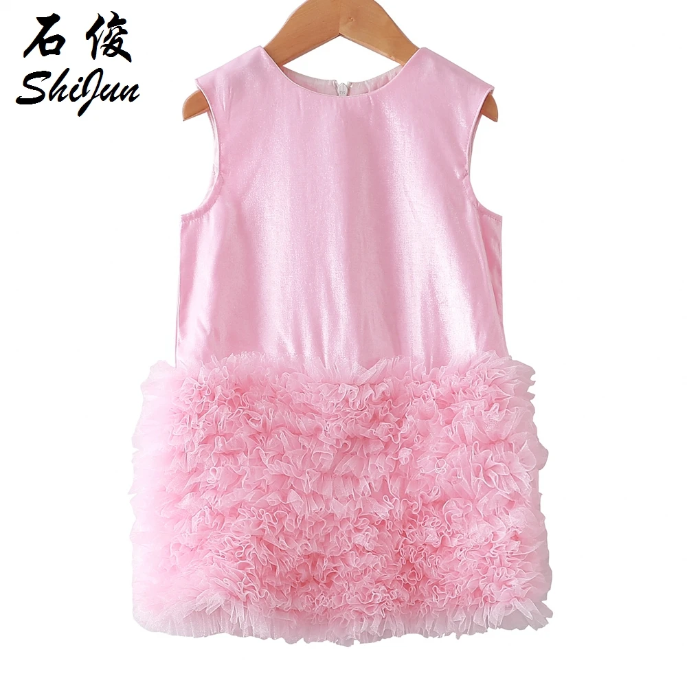 

Shijun Ins Style 2019 New Arrive Flamingo Shining Tulle Prom Girl Dress Flower Girl Dresses, N/a