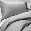 100% Egyptian Cotton Sheet Set, Stripe Sheets, Soft Sateen Weave,Deep Pockets,Hotel Luxury Bedding